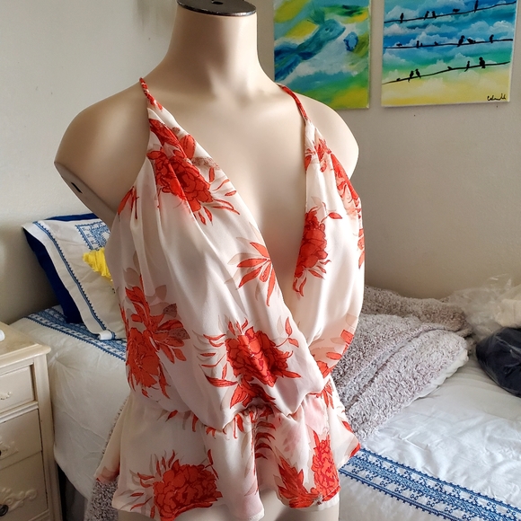 β₯οΈHP Astr Mini wrap V neck Blouse or top NWT β€οΈ HOSTESS PICK β€οΈ - Picture 12 of 14